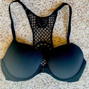 Victoria’s Secret Black Front Clasp Bra 34D